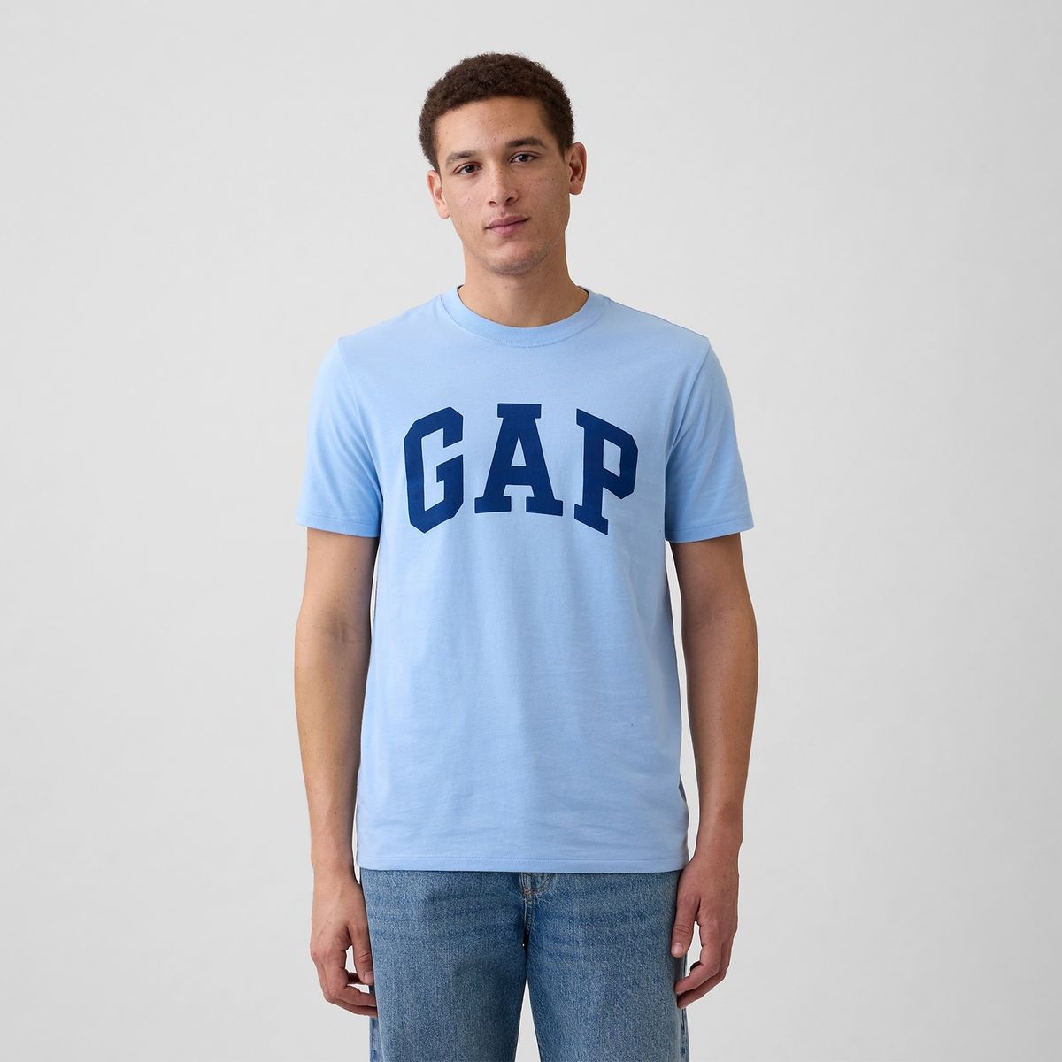 GAP - Camiseta Hombre Manga Corta Logo GAP