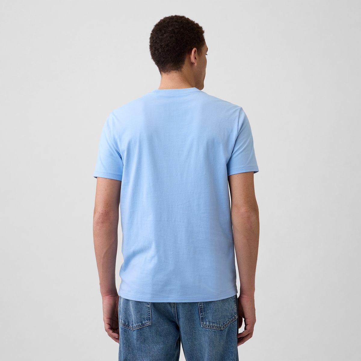 GAP - Camiseta Hombre Manga Corta Logo GAP