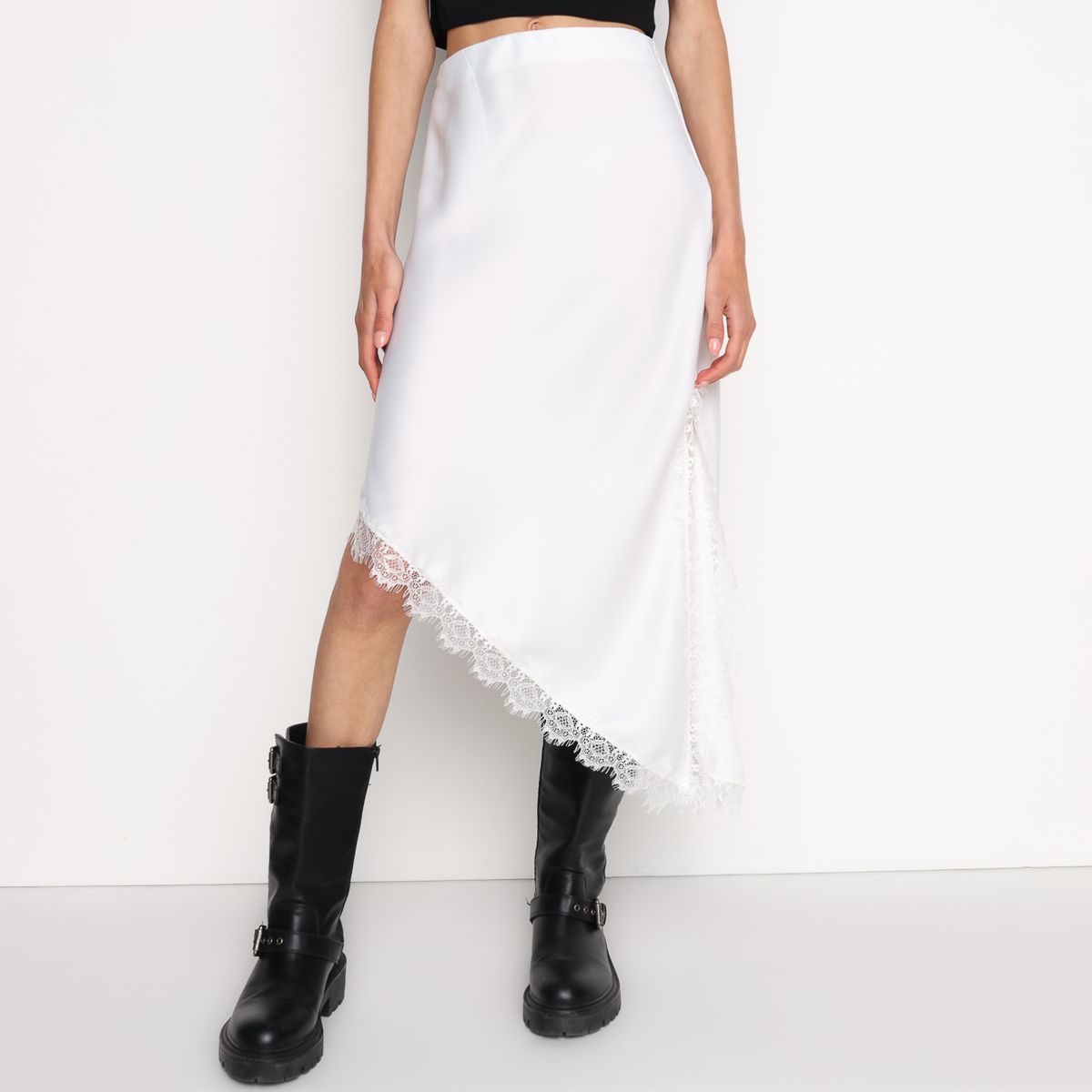 SYBILLA - Falda Maxi Mujer Encaje Sybilla