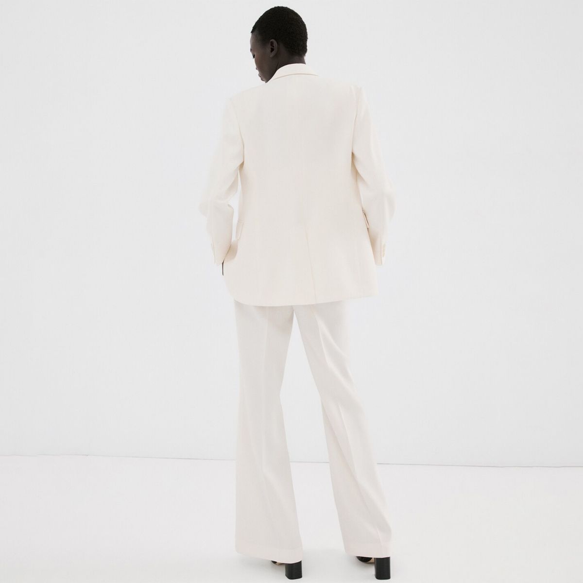 MANGO - Pantalón Recto Mujer Tiro medio Mango