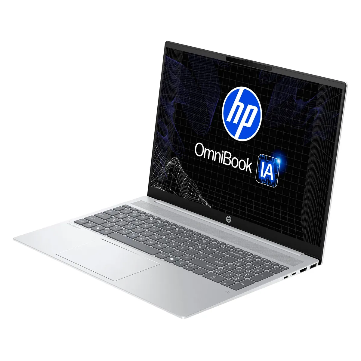 HP - Portátil HP Omnibook AI 16-Ag1074La Amd Ryzen AI 7 350 8Cores/24Gb/ 512Gb Ssd/2K 16"/Touch Plata Glaciar Win11 1.79Kg