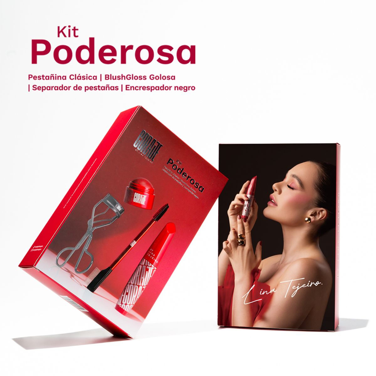 CORAJE BY LINA TEJEIRO - Set de maquillaje rostro Kit Poderosa Coraje