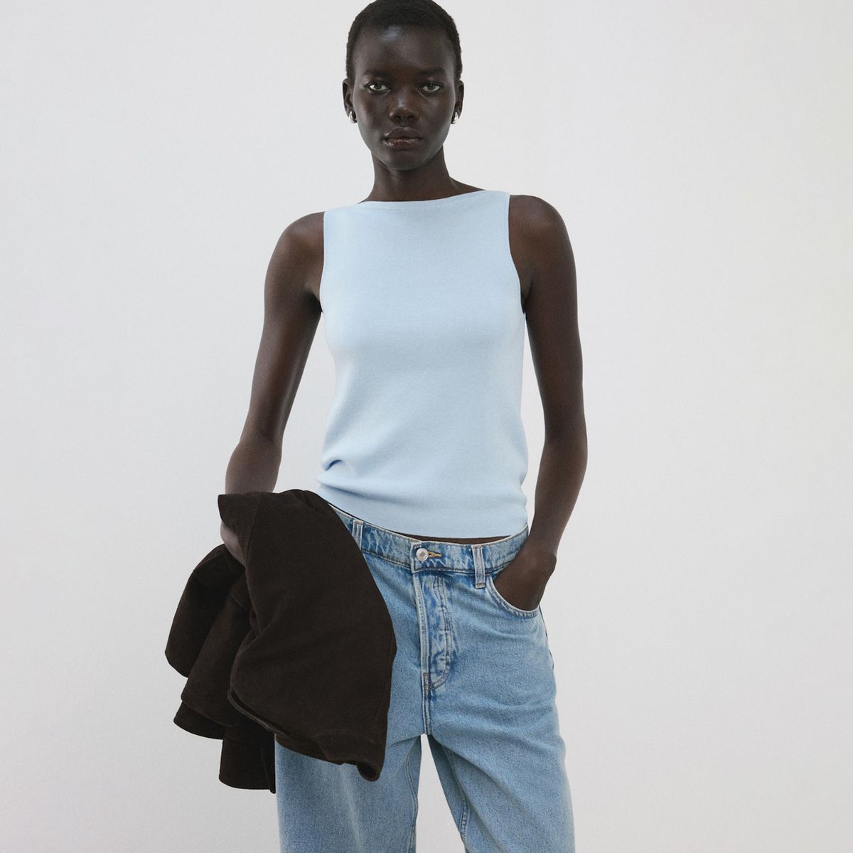 MANGO - Top Mujer Sin mangas Mango