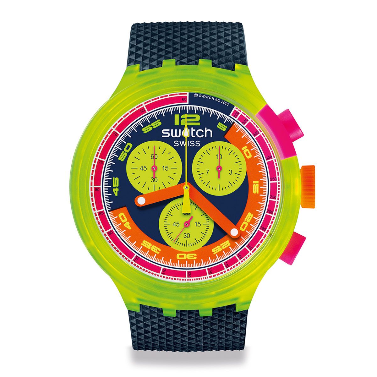 SWATCH - Reloj Swatch Unisex Neon To The Max. Relojes Plástico Negro SB06J100
