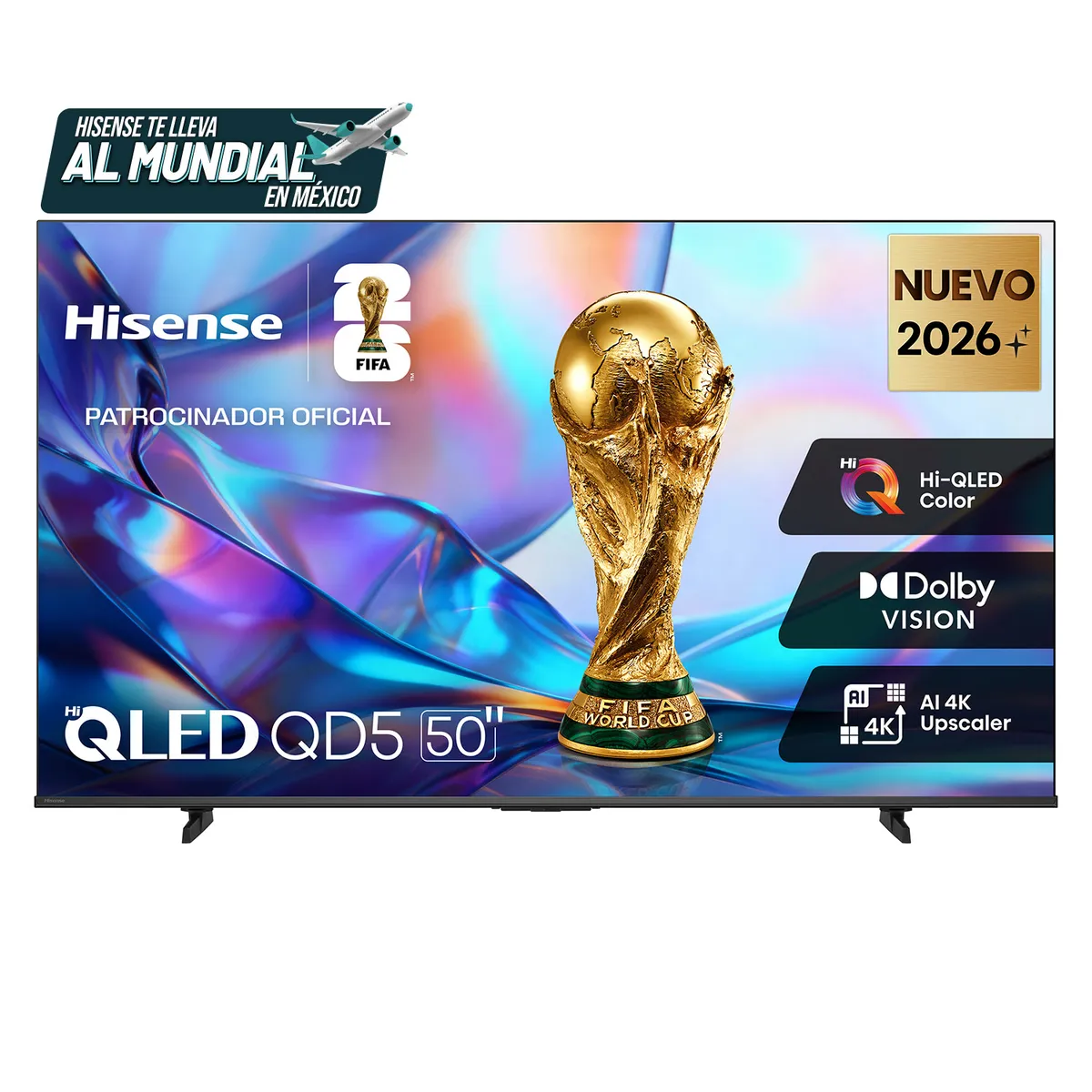 HISENSE - Televisor Hisense | 50 Pulgadas | Hi-QLED 4K | 50QD5SV