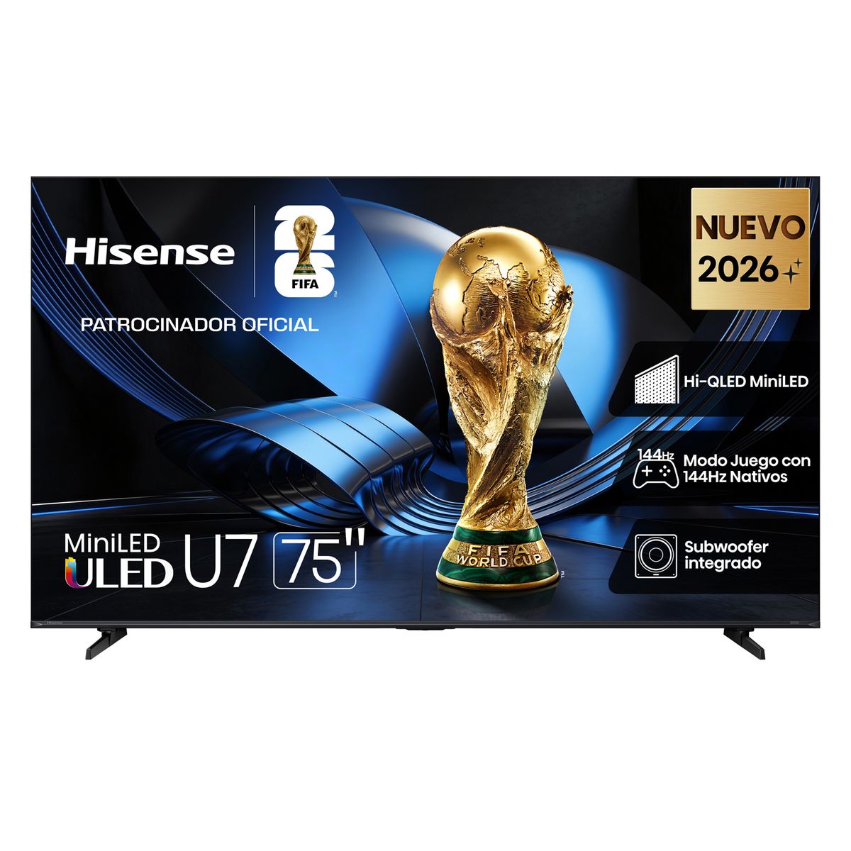 HISENSE - Televisor Hisense | 75 Pulgadas | ULED MiniLED 144 Hz | 75U7ESG