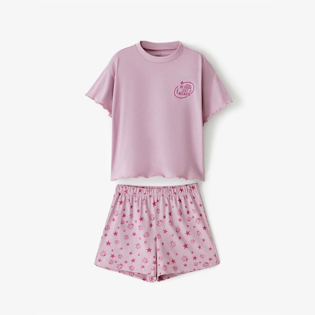 GEF - Conjunto de pijama para niña de Algodón Gef