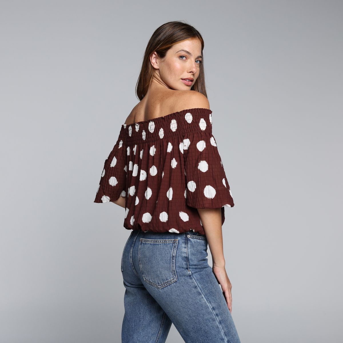 BASEMENT - Blusa Mujer Con Estampado Manga 3/4 Basement