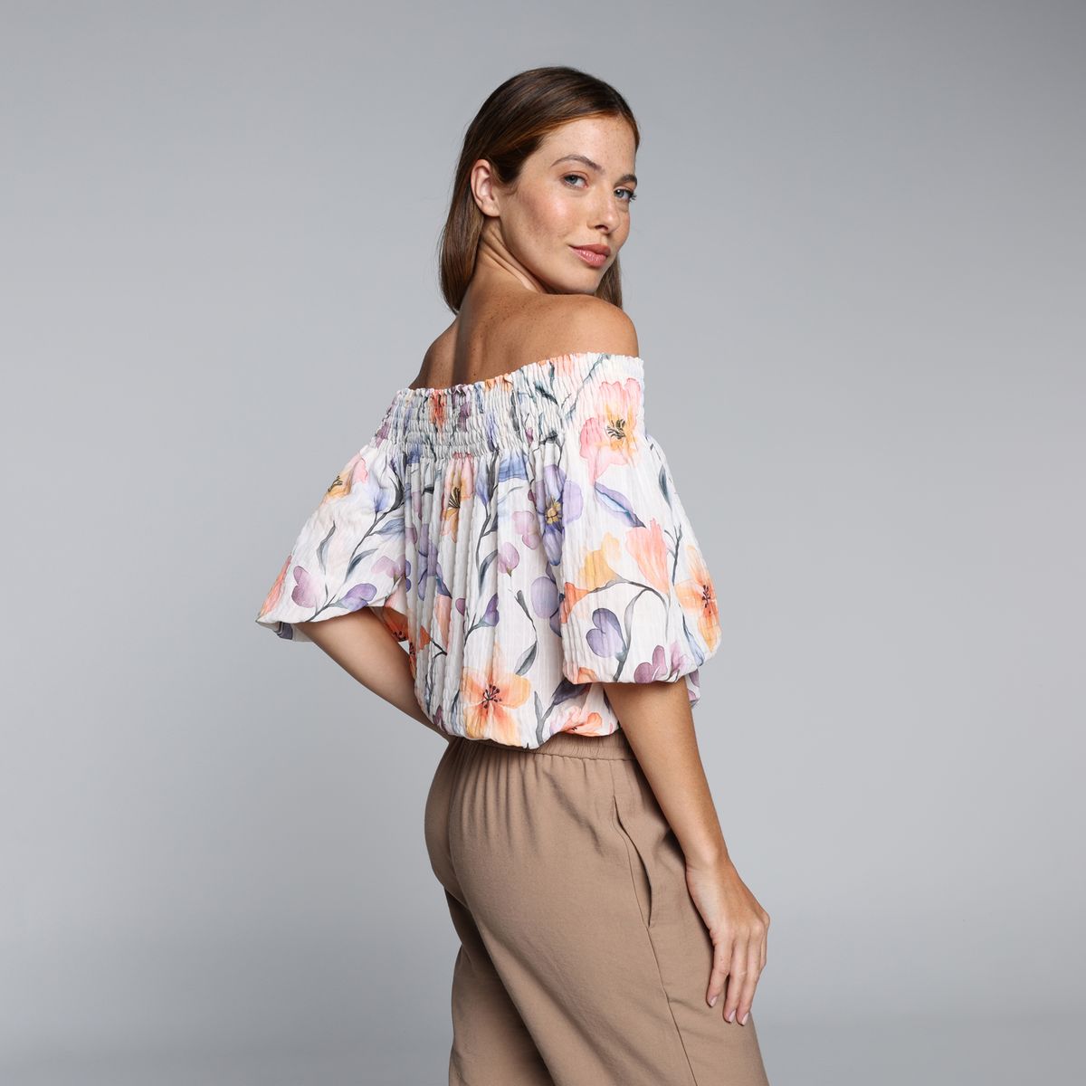 BASEMENT - Blusa Mujer Con Estampado Manga 3/4 Basement