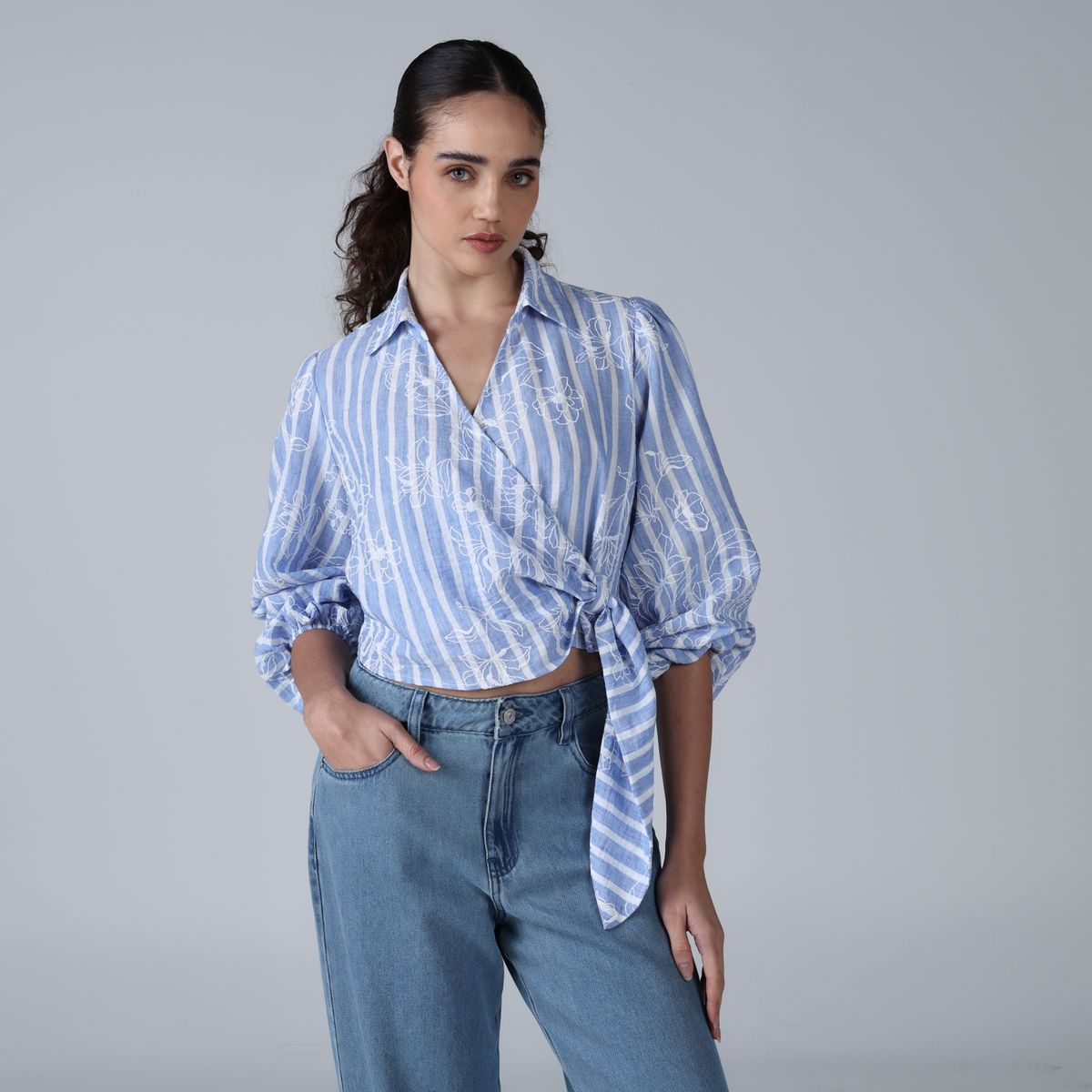 BASEMENT - Blusa Mujer Manga larga Basement