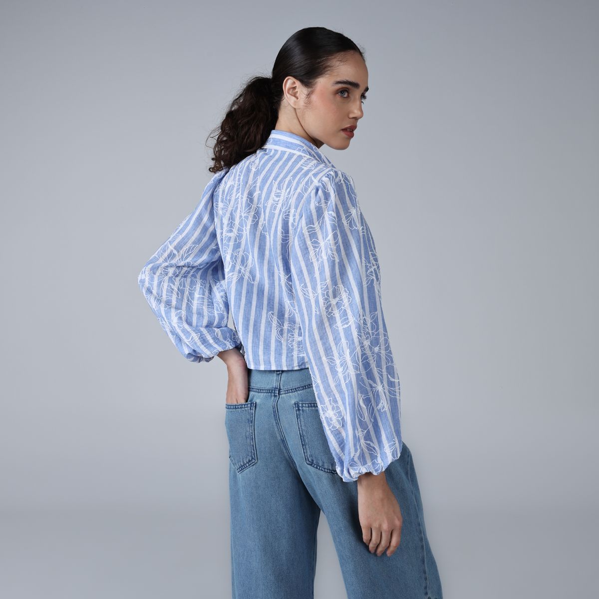 BASEMENT - Blusa Mujer Manga larga Basement