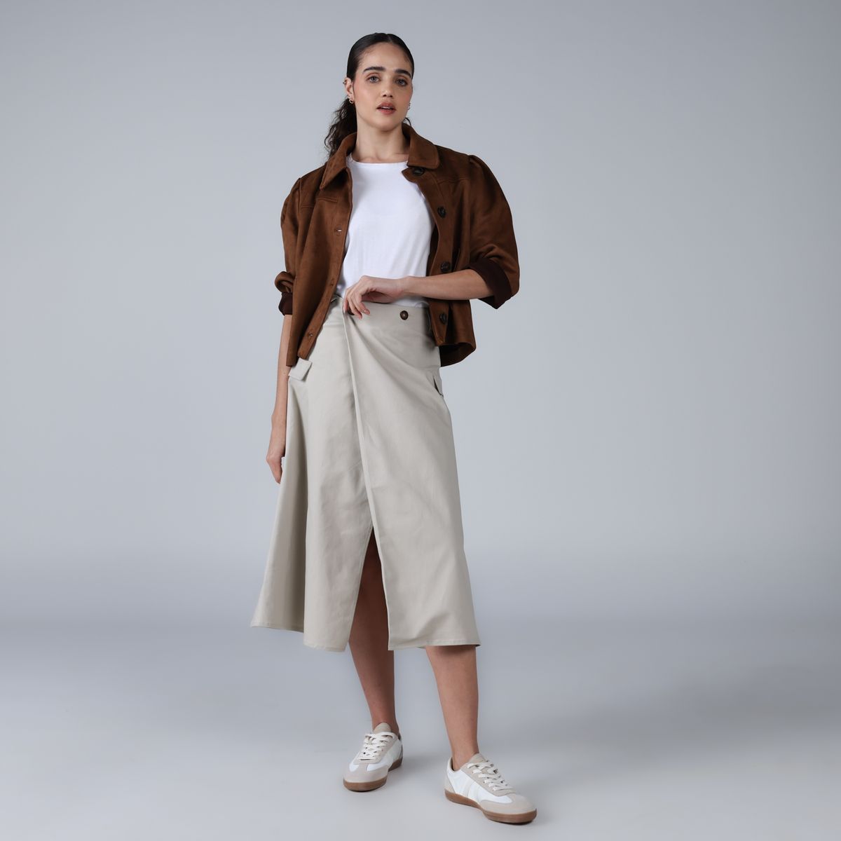 BASEMENT - Falda Midi Mujer Basement