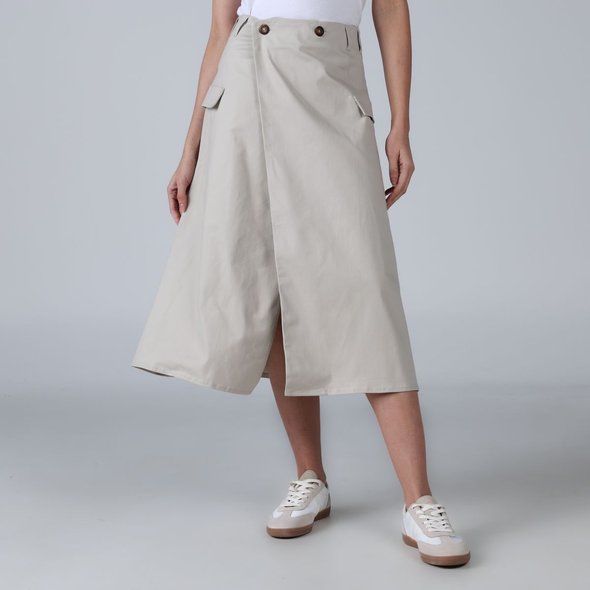 BASEMENT - Falda Midi Mujer Basement