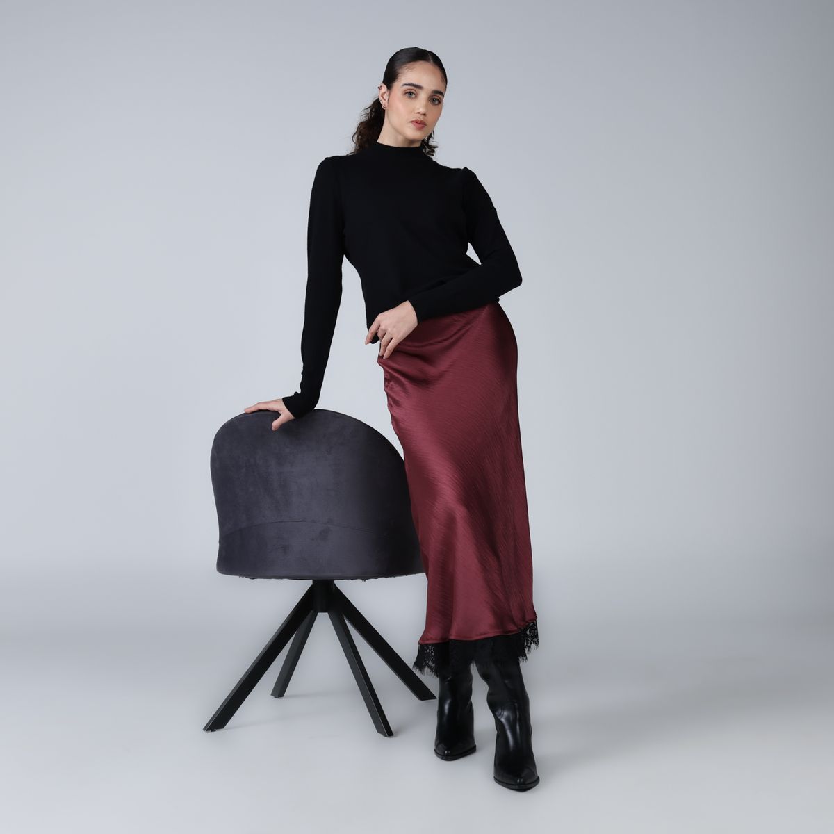 BASEMENT - Falda Midi Mujer Basement