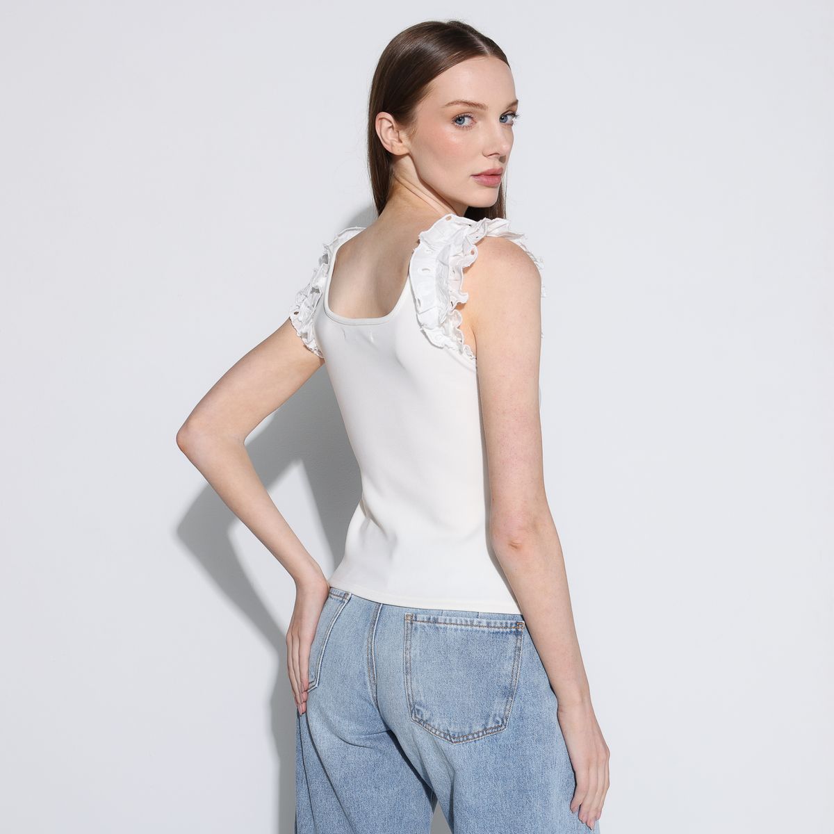 BASEMENT - Blusa Mujer Sin mangas Basement