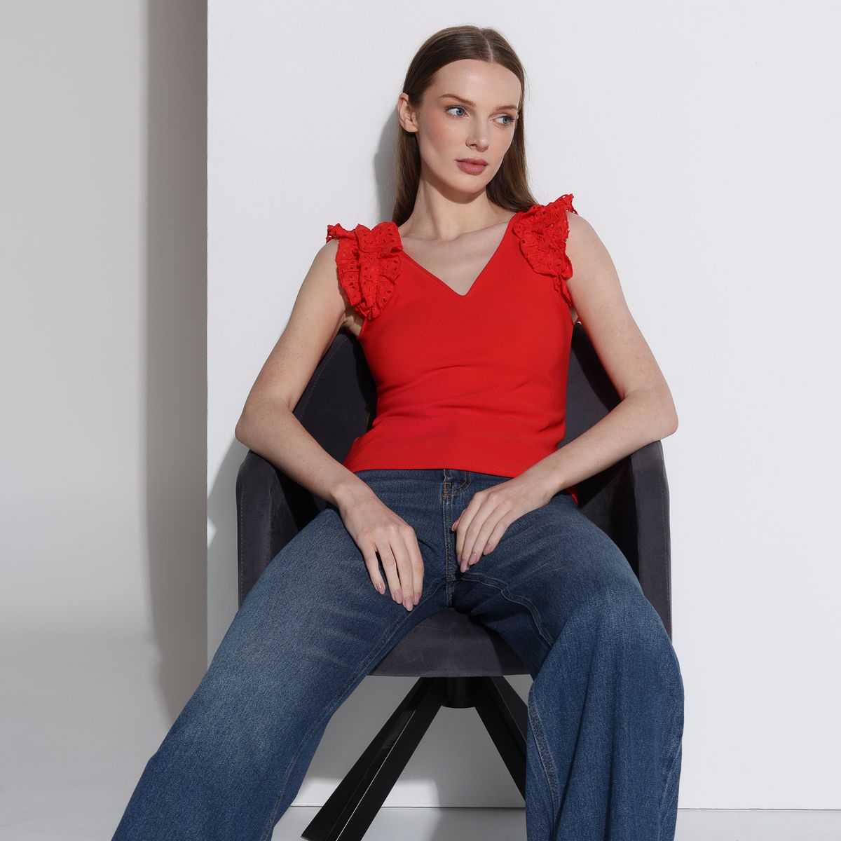 BASEMENT - Blusa Mujer Sin mangas Basement