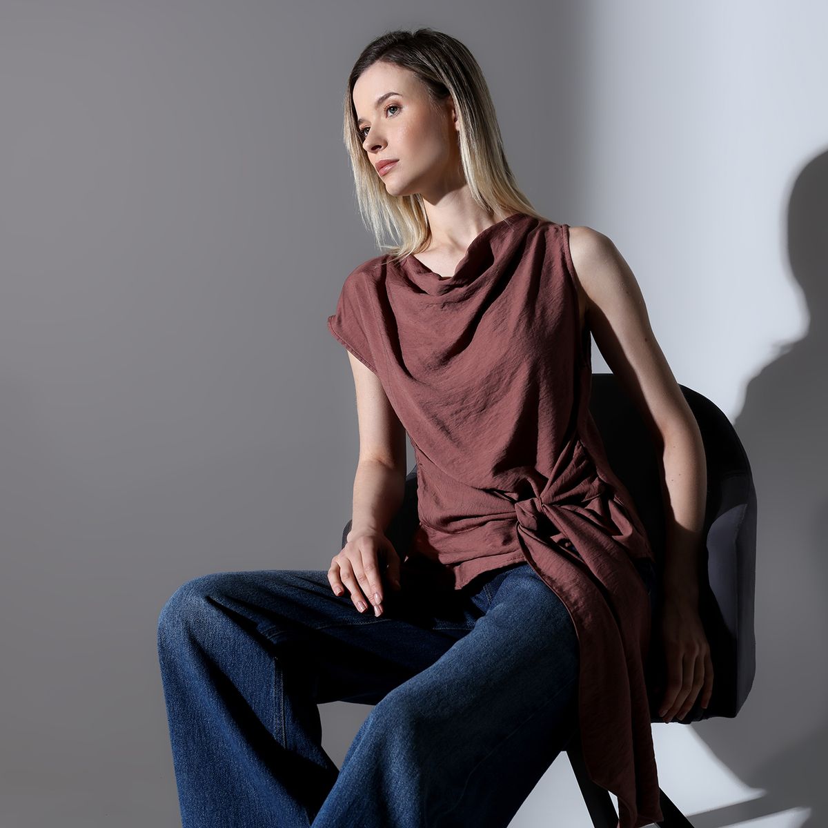 BASEMENT - Blusa Mujer Sin mangas Basement
