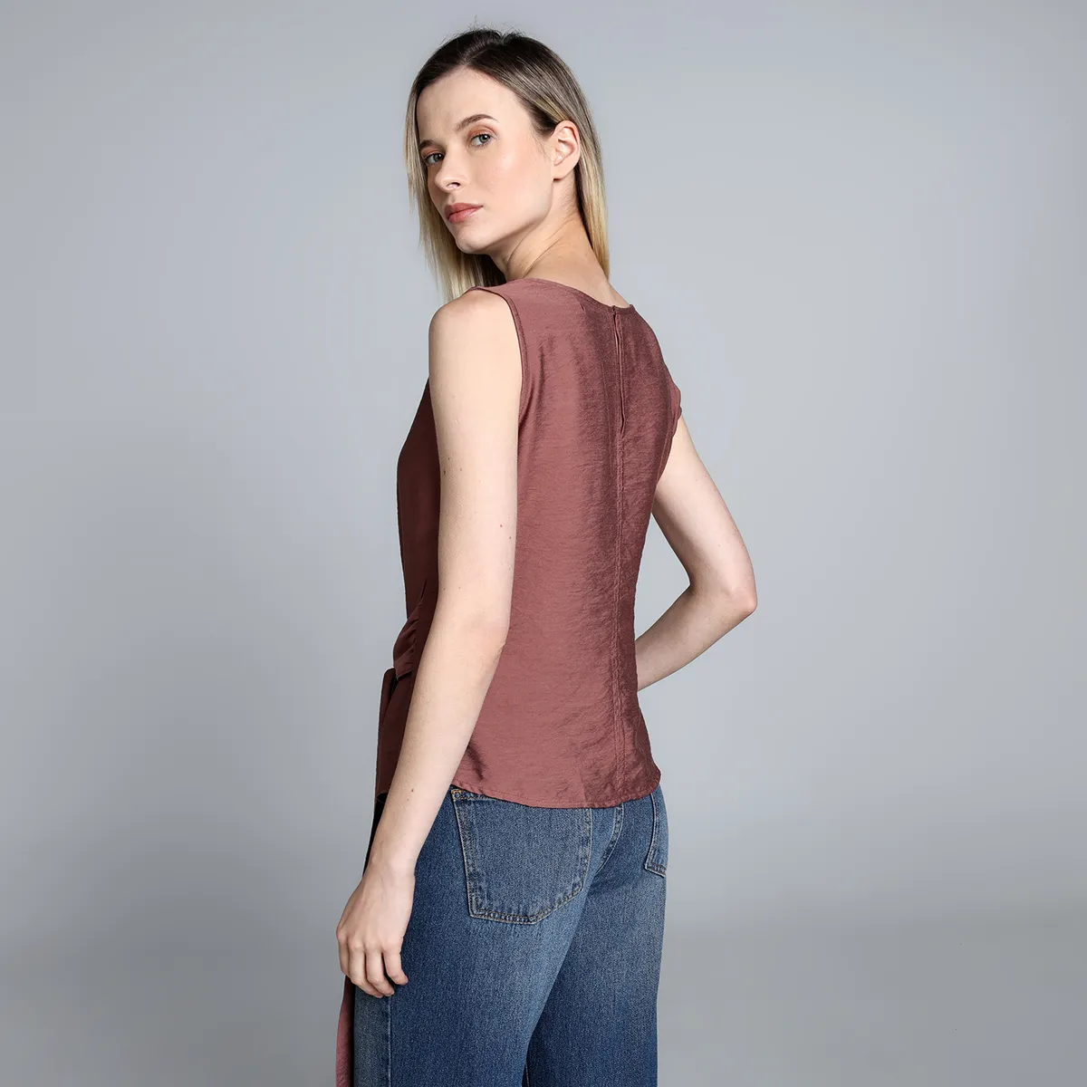 BASEMENT - Blusa Mujer Sin mangas Basement