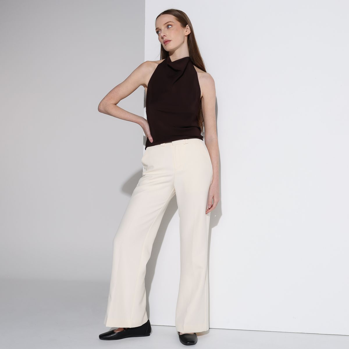 BASEMENT - Pantalón Wide leg Mujer Basement