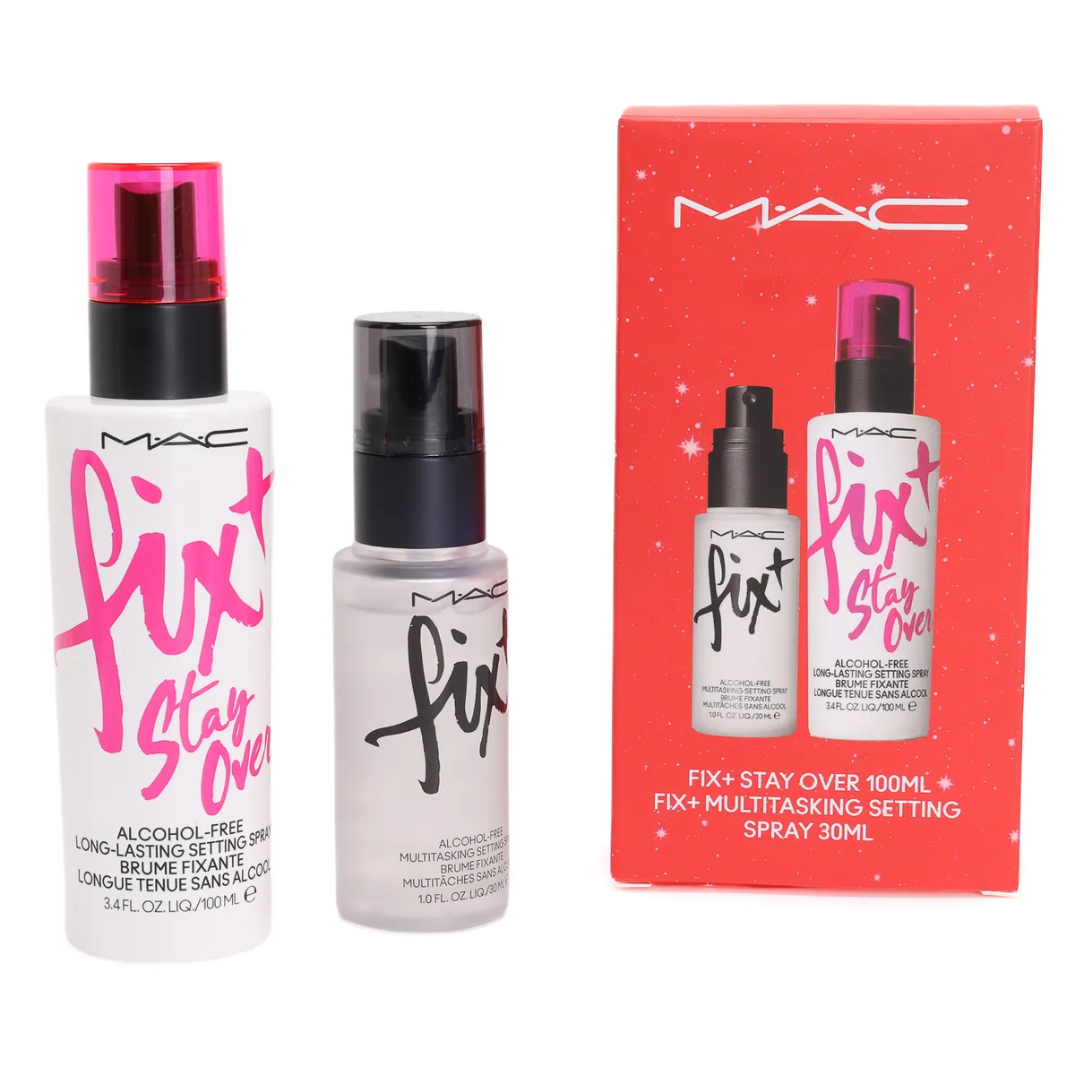 MAC COSMETICS - Set Tónico facial De Bruma Hidrtante Fix + Mac Cosmetics Incluye 2 Productos 