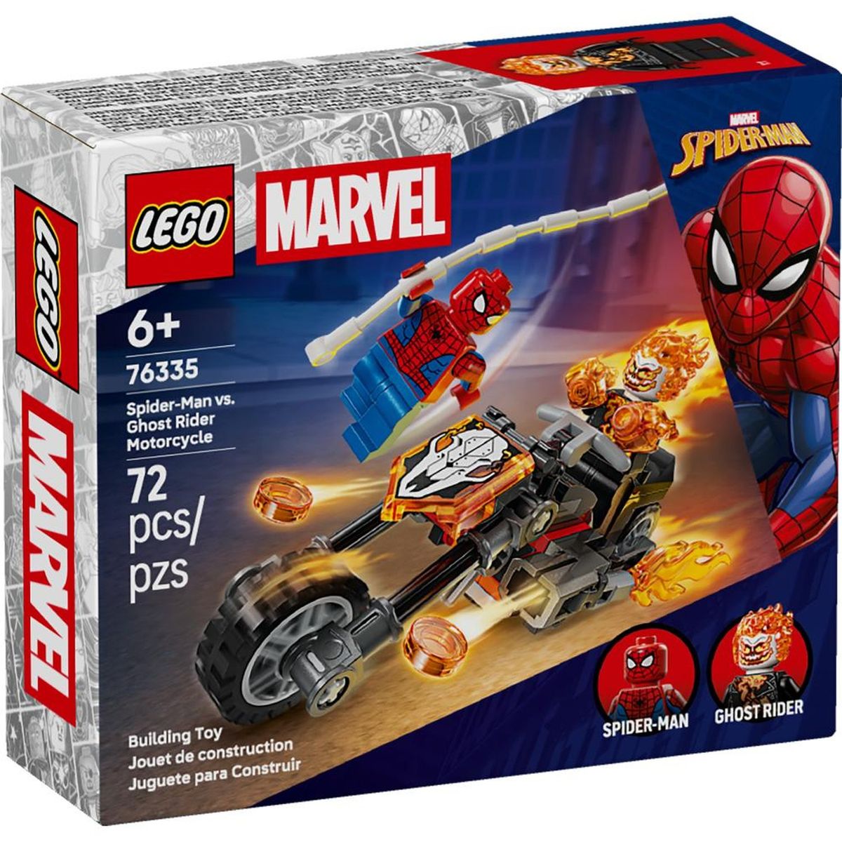 LEGO - Construcción Lego Spider-Man Vs. Moto Del Motorista F