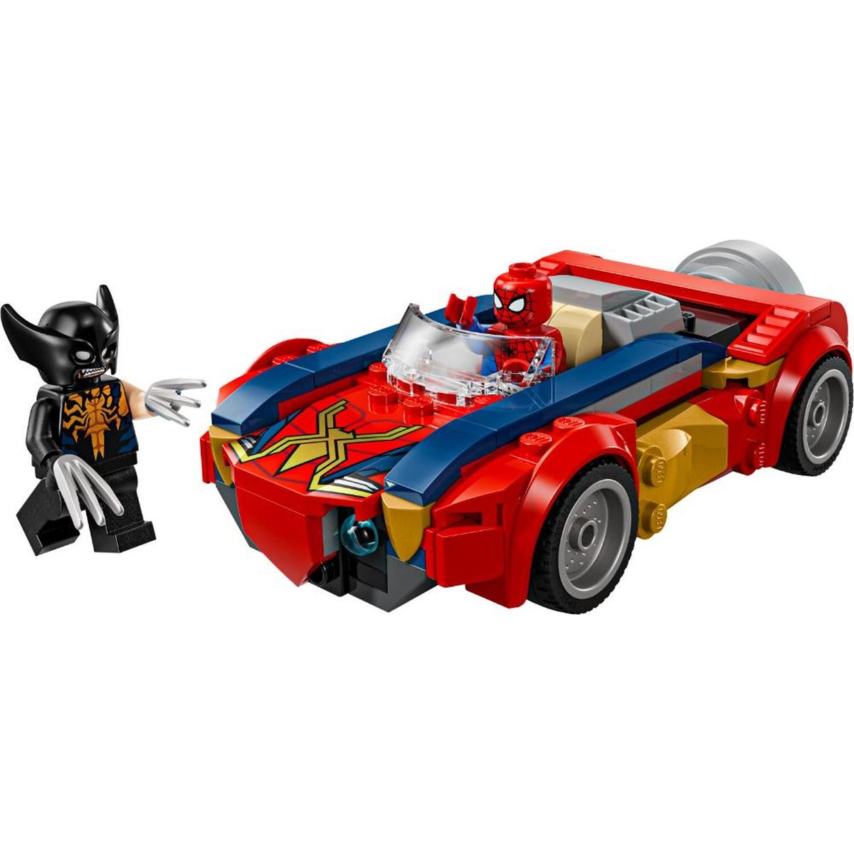 LEGO - Construcción Lego Coche De Spider-Man Vs. Lobezno Ven