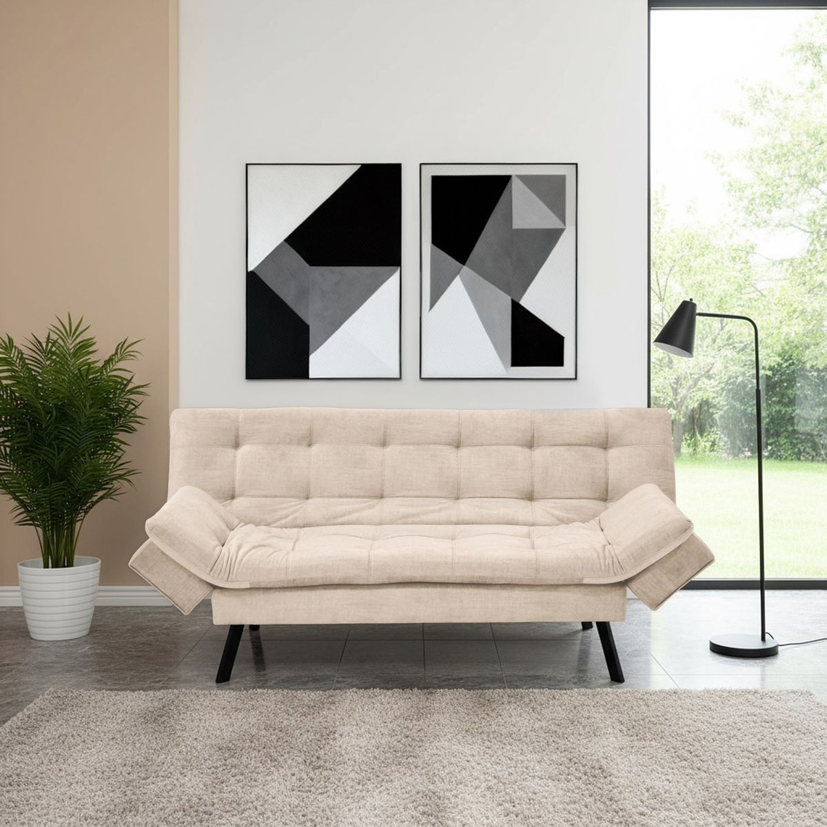 HOGAR VENECIA - Sofá Cama Malina 176x90x78 Reclinable