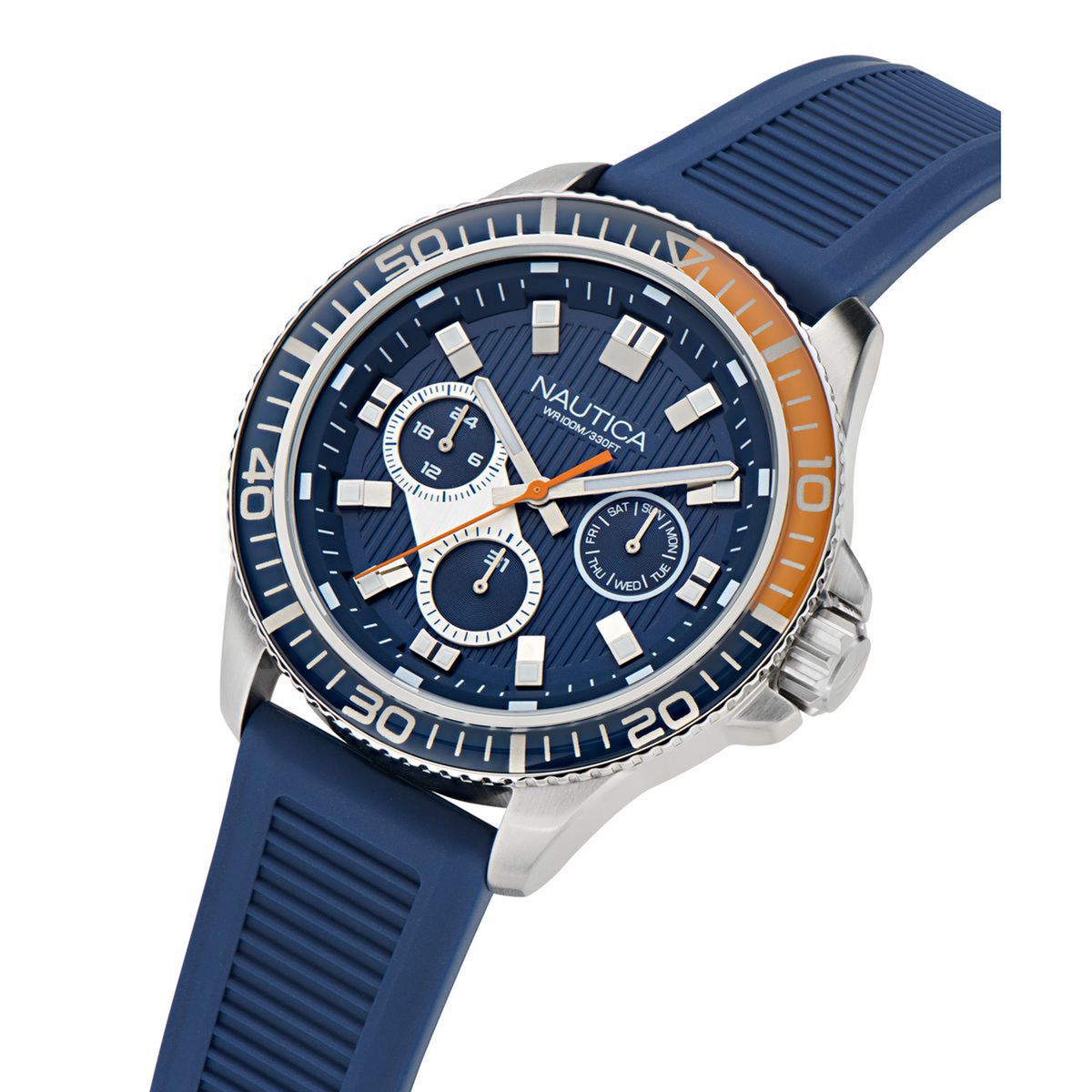 NAUTICA - Relojes Nautica Hombre NCT Windrose. Reloj Silicona Azul NAPWRS501