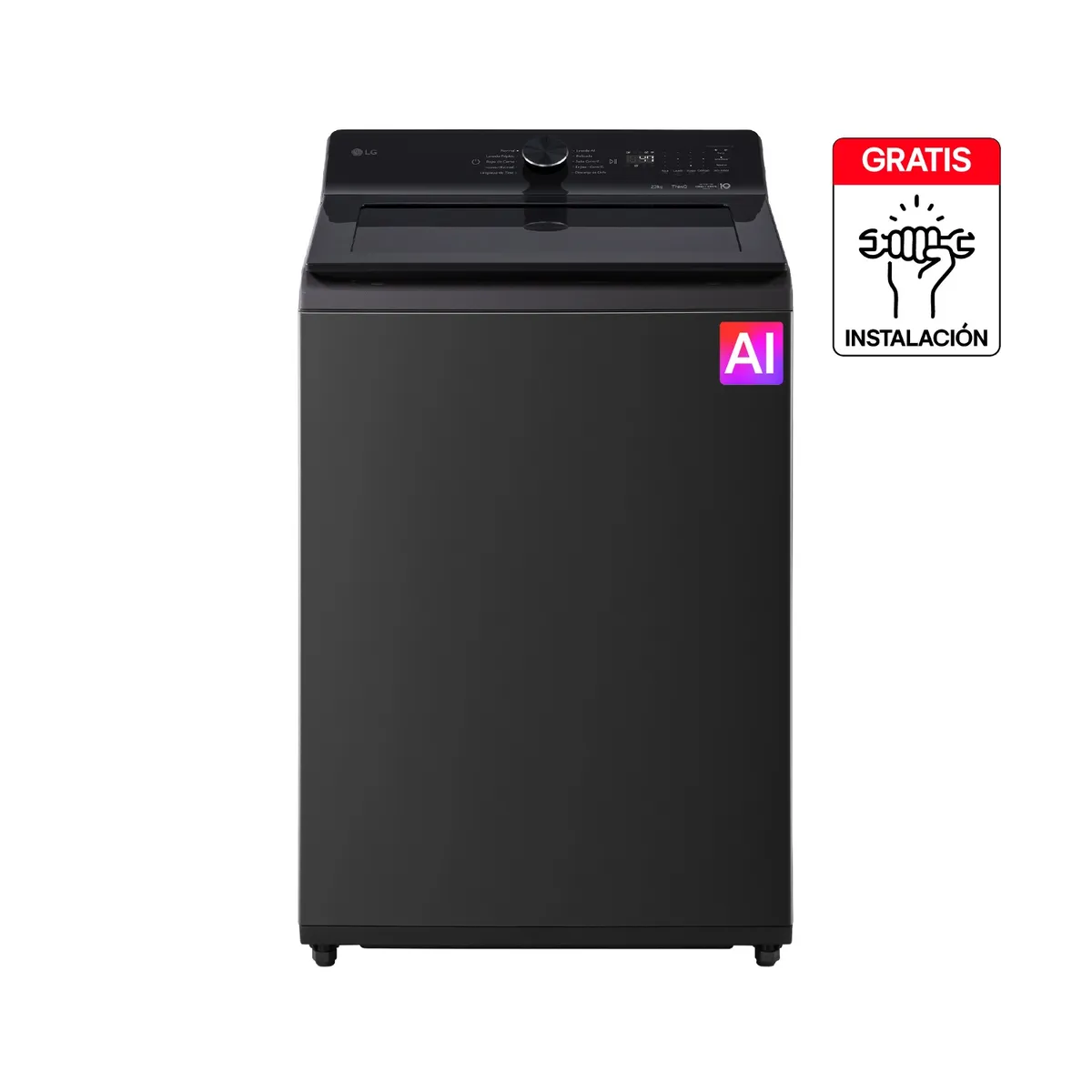 LG - Lavadora LG Carga Superior 20 Kg TurboDrum Con Inteligencia Artificial WT20NBTX6T