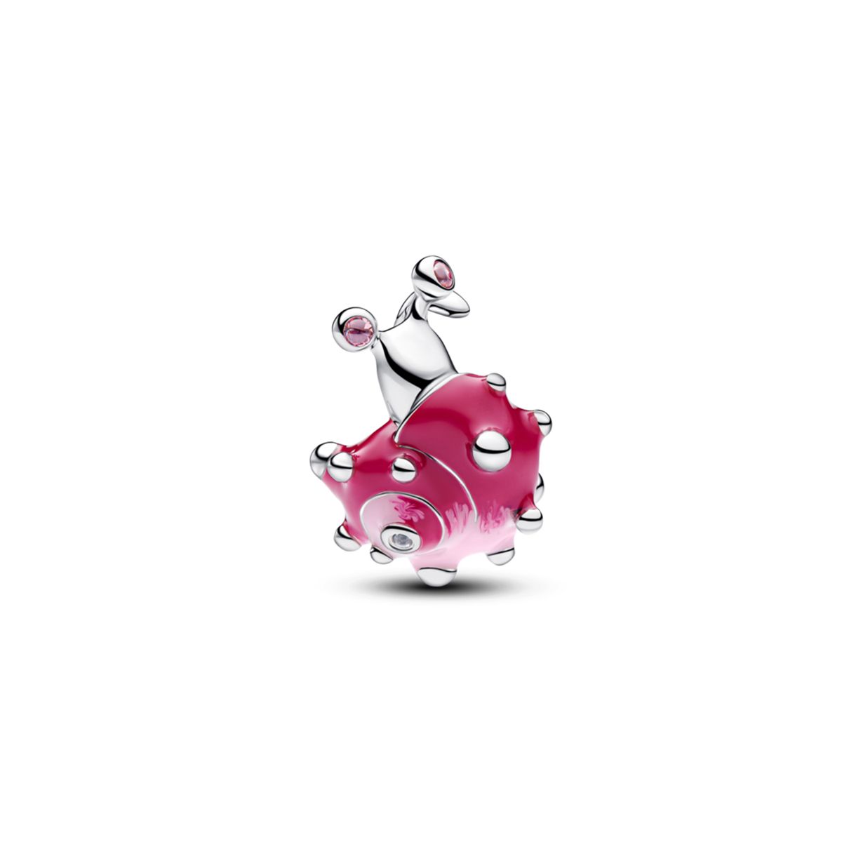 PANDORA - Charm Caracol Rosa Pandora Plata Esterlina