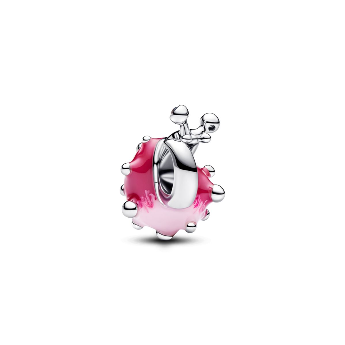 PANDORA - Charm Caracol Rosa Pandora Plata Esterlina
