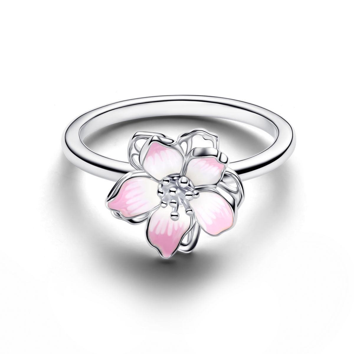 PANDORA - Anillo Flor De Cerezo Pandora Plata Esterlina