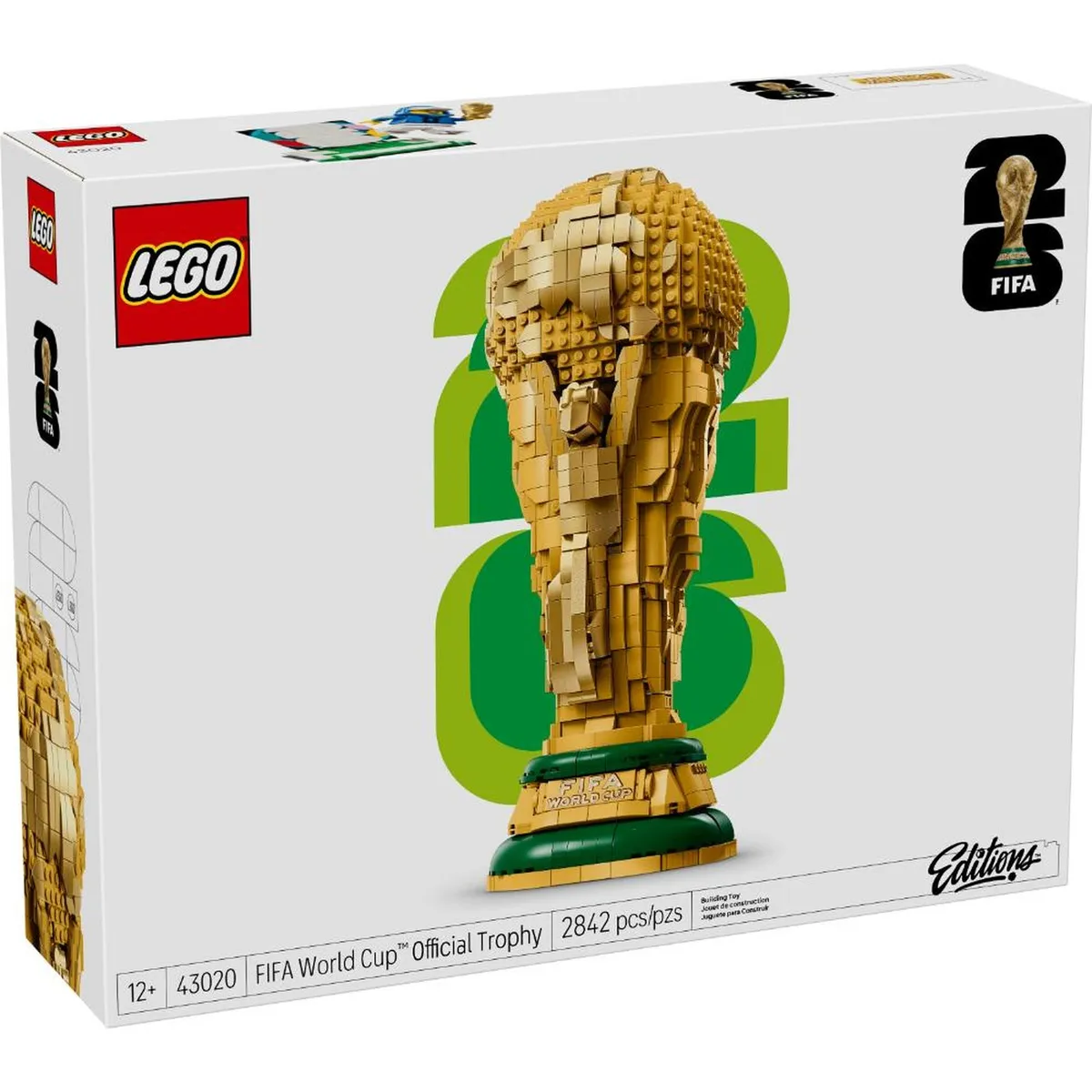 LEGO - Lego Editions Trofeo Oficial Copa Mundial Fifa 2842 Piezas Escala 1:1