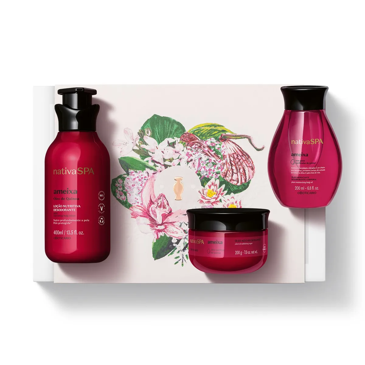 NATIVA SPA - Kit de regalo de madres Ameixa Nativa Spa Incluye 3 Productos 