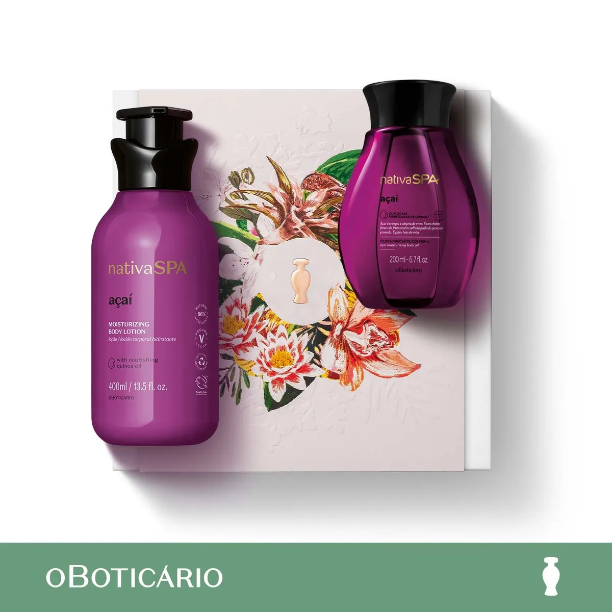NATIVA SPA - Kit de regalo de madres Açai Nativa Spa Incluye 2 Productos 