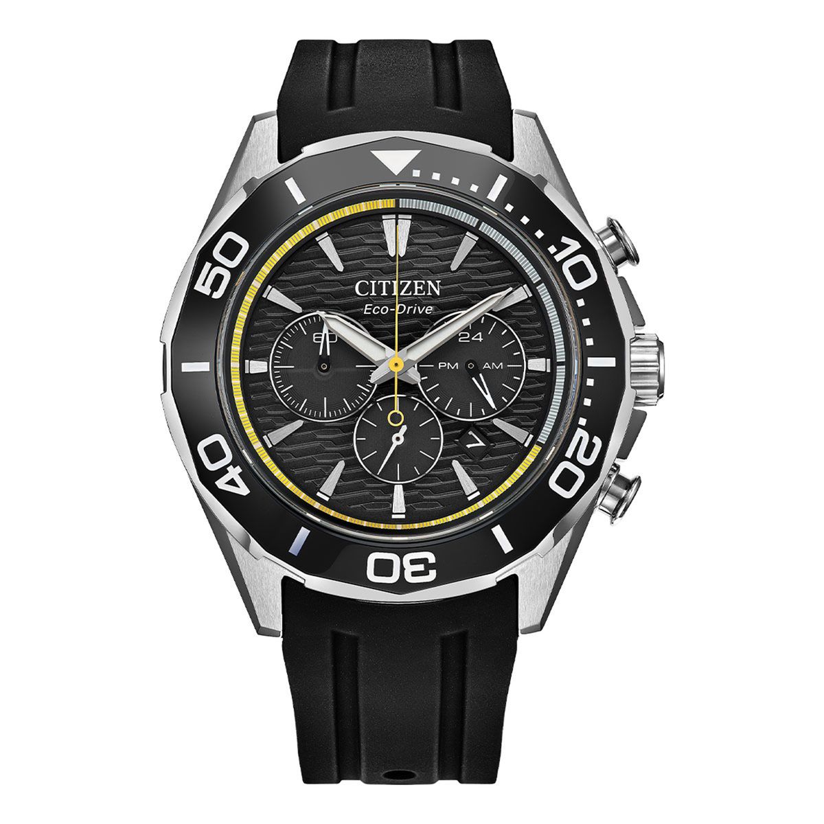 CITIZEN - Reloj Citizen Hombre Endeavor Chrono. Reloj Poliuretano Negro CA4730-08E