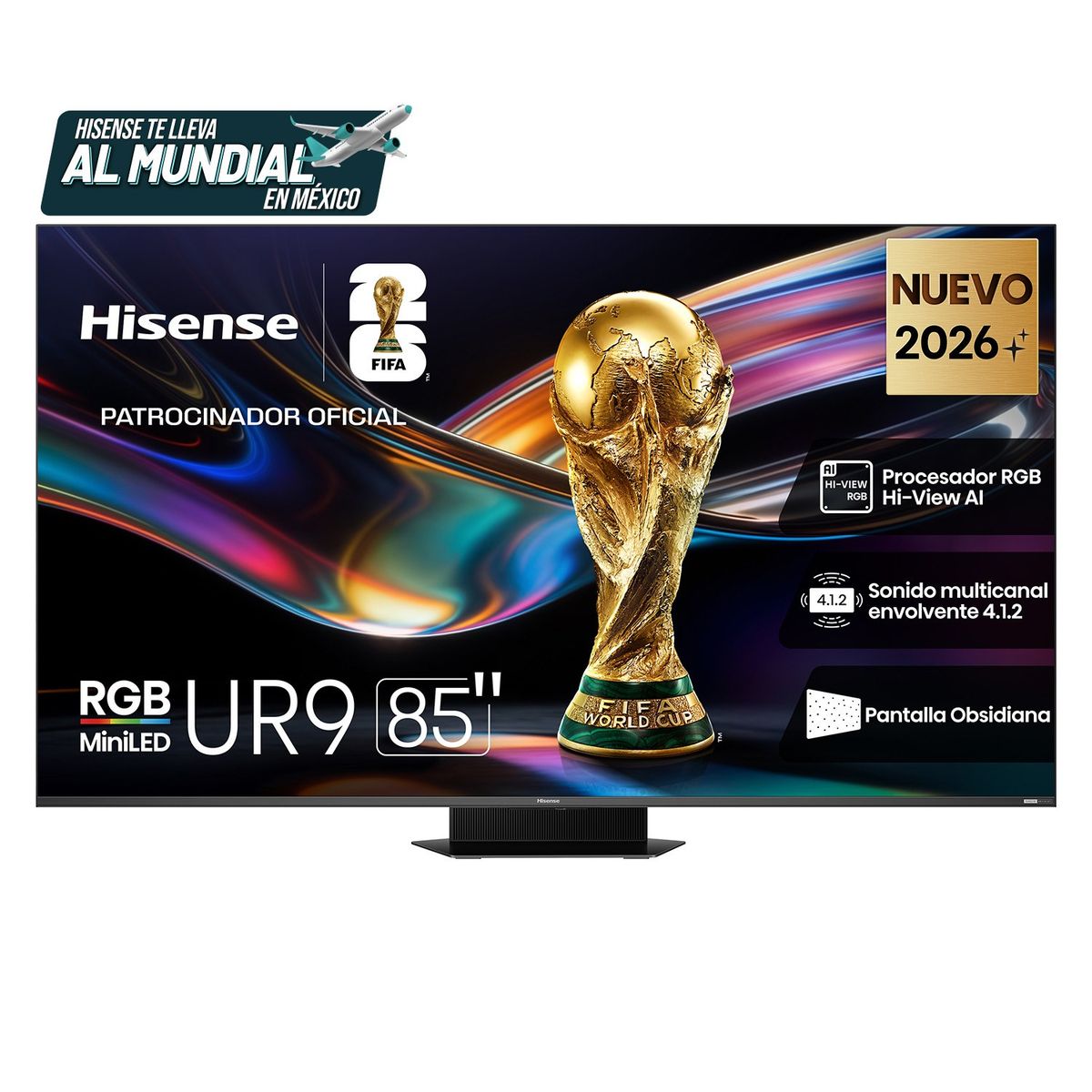 HISENSE - Televisor Hisense | 85 Pulgadas | RGB MiniLED 180 Hz Google TV| UR9SG