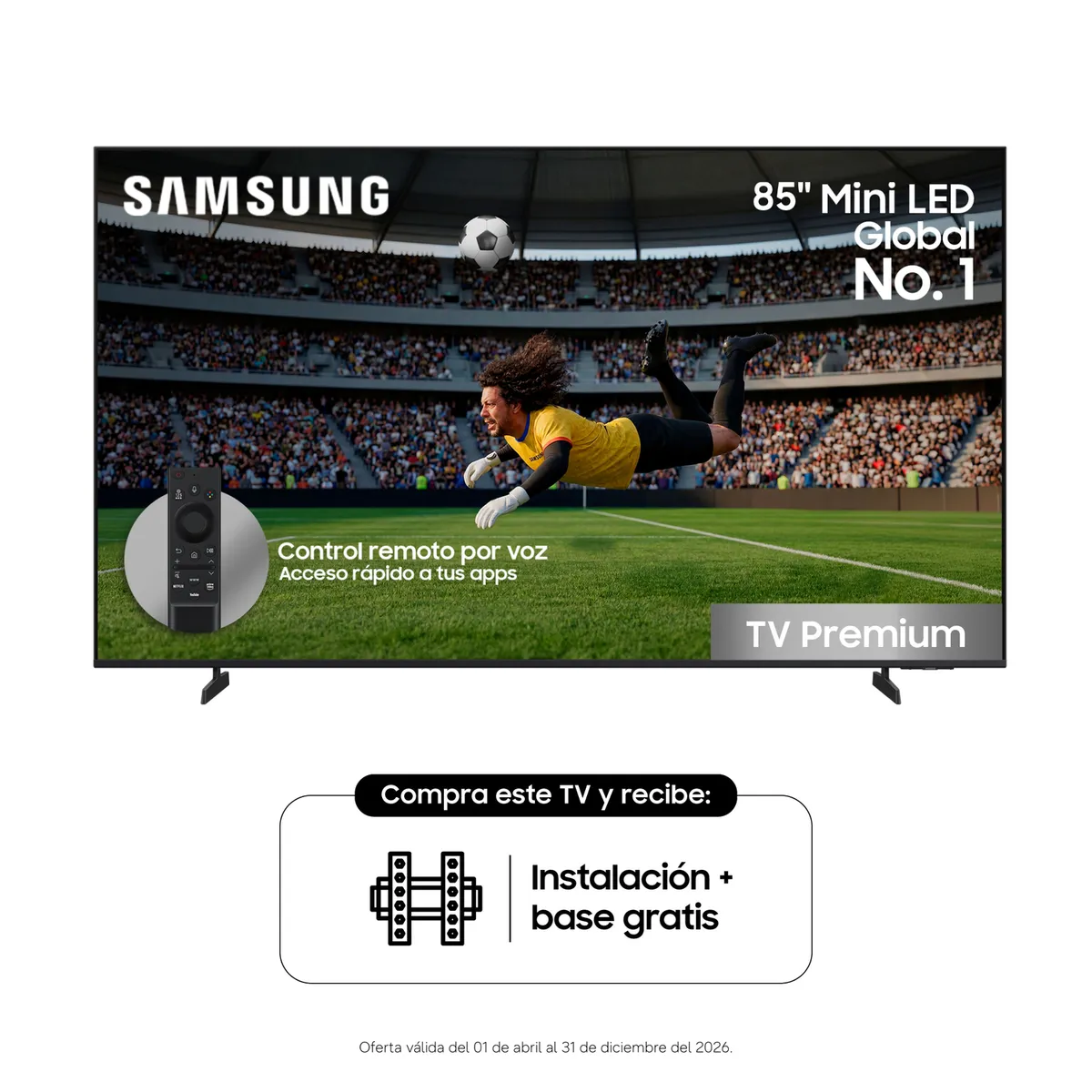 SAMSUNG - Televisor I Samsung I 85 Pulgadas I 4K I Mini LED I UN85M75HAKXZL