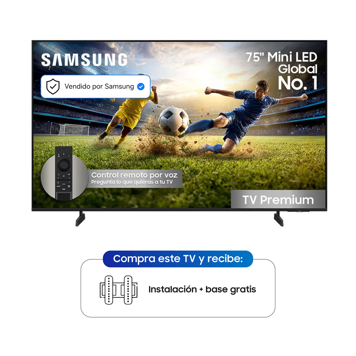 SAMSUNG - Televisor I Samsung  I 75 Pulgadas I 4K I Mini LED I UN75M75HAKXZL
