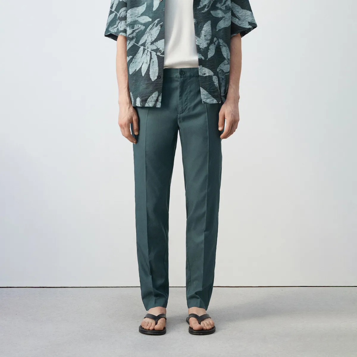 MANGO - Pantalón de vestir para Hombre de Algodón Mango