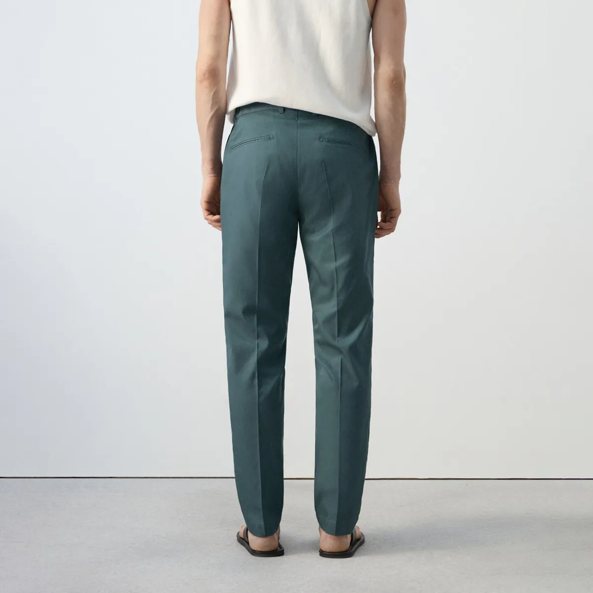 MANGO - Pantalón de vestir para Hombre de Algodón Mango
