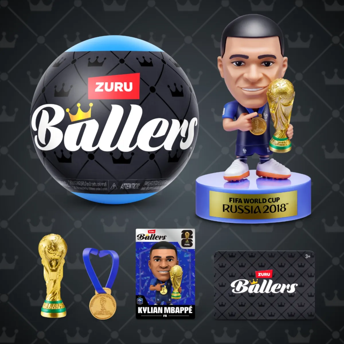ZURU - Juguete de modelismo Zuru Figura coleccionable Ballers S1 Fifa 2026 X1 Con Base Surtido
