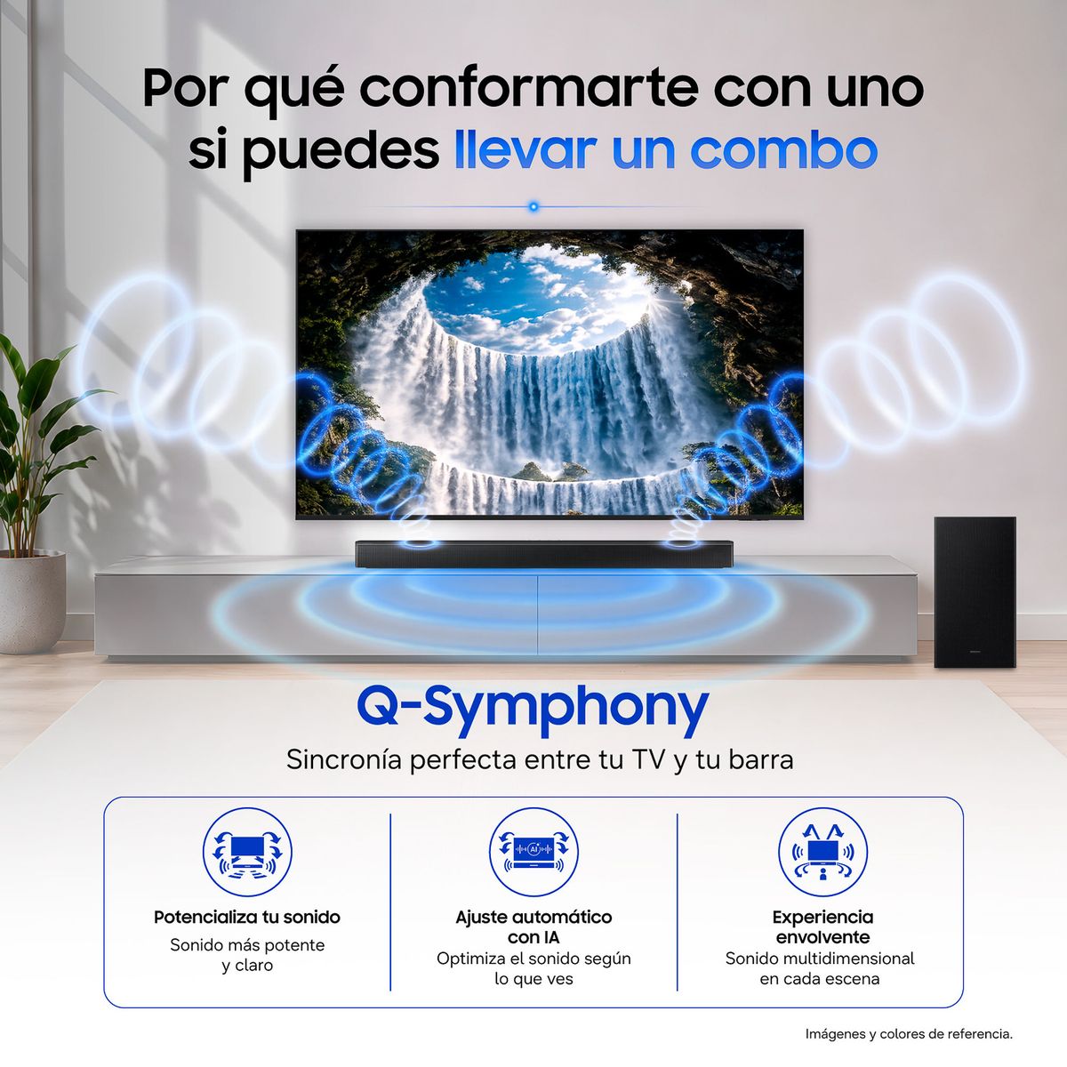 SAMSUNG - Televisor I Samsung  I 65 Pulgadas I 4K I Mini LED I 75H + BARRA