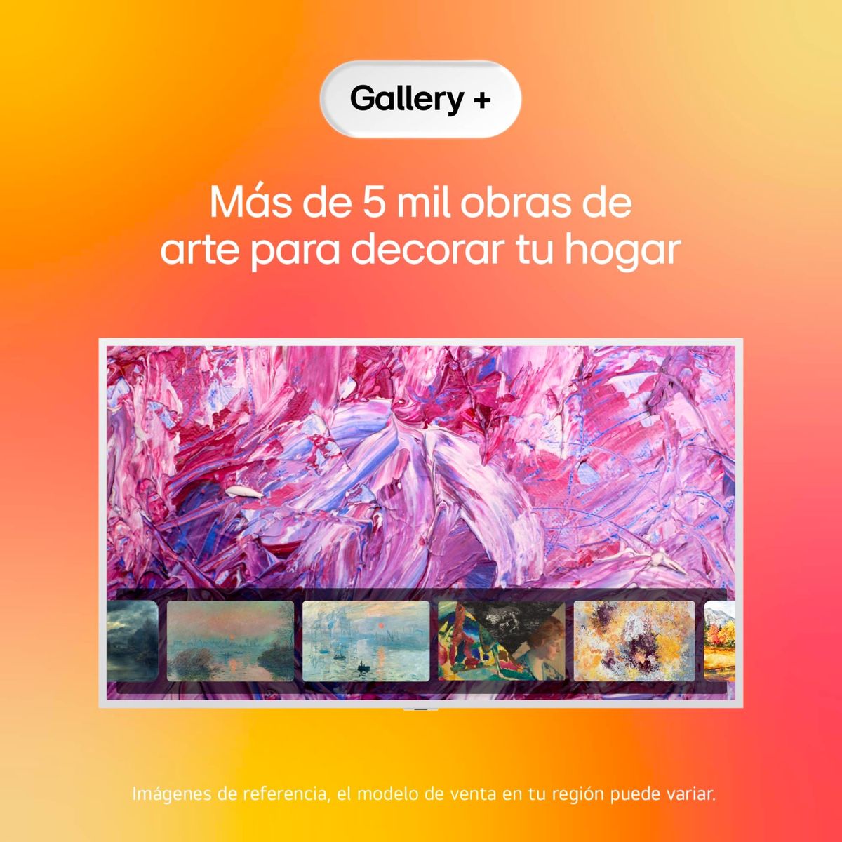 LG - Televisor LG 65 pulgadas |4K UHD QNED Mini LED ART Gallery |65LX7BPSA |Incluye Marco Tipo Cuadro