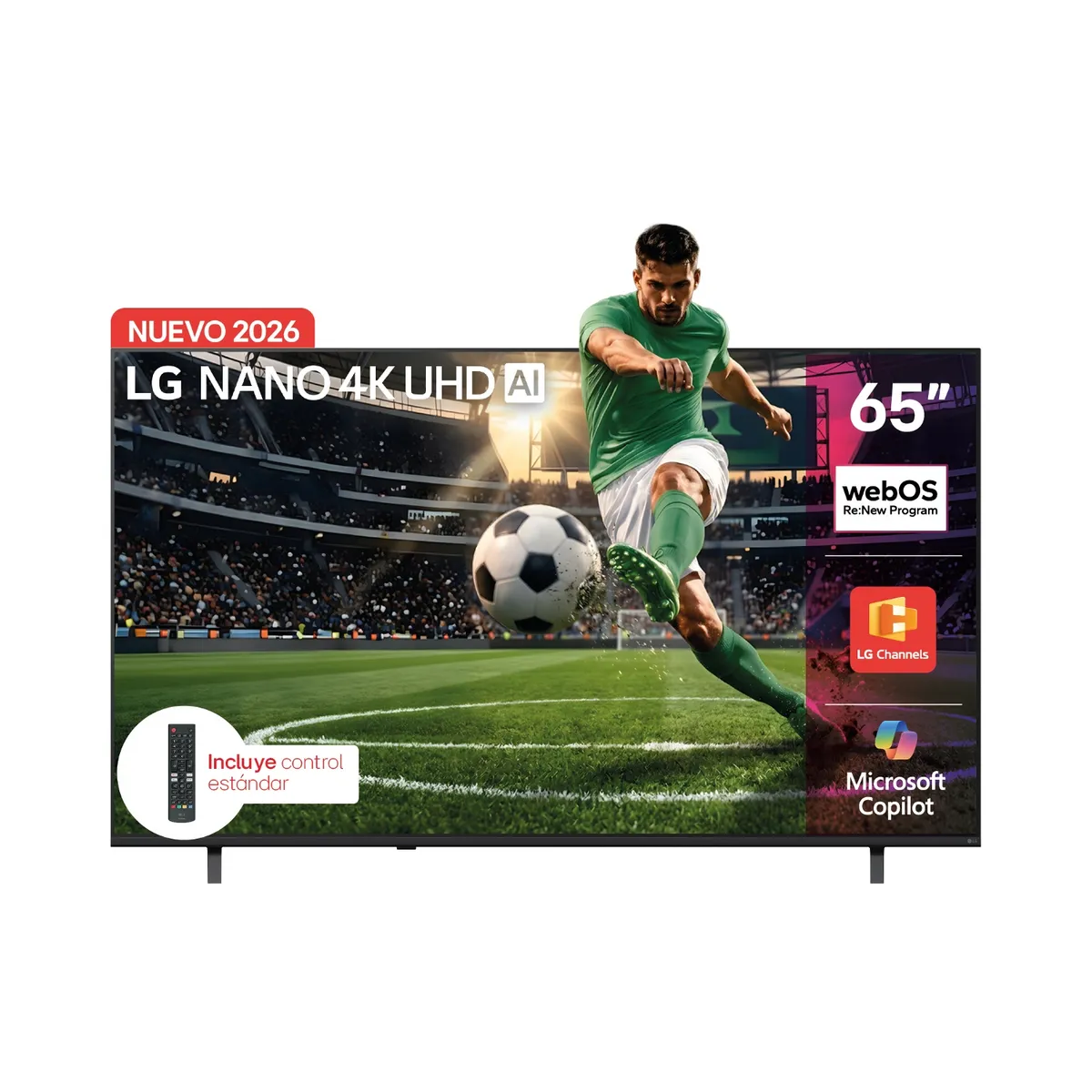 LG - Televisor LG 65 pulgadas|NANO 4K UHD|webOs 26|65NU850BPSA