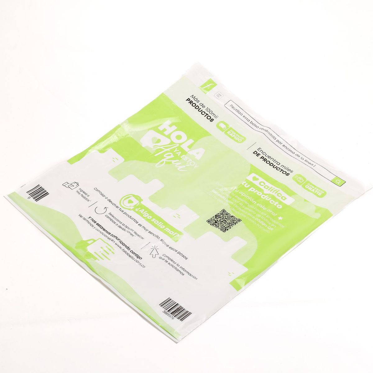 GENERICO - Bolsa Seguridad Pequeña 15Cmx19Cm Paquete X 100Unds