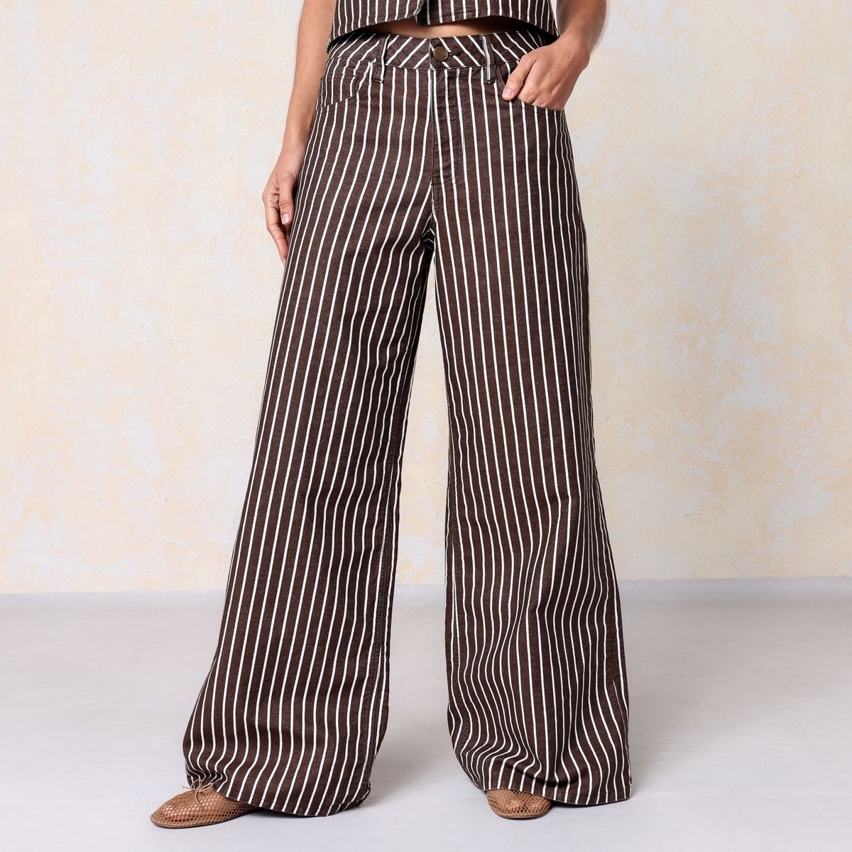 BASEMENT - Jean Wide leg Mujer de Algodón Basement