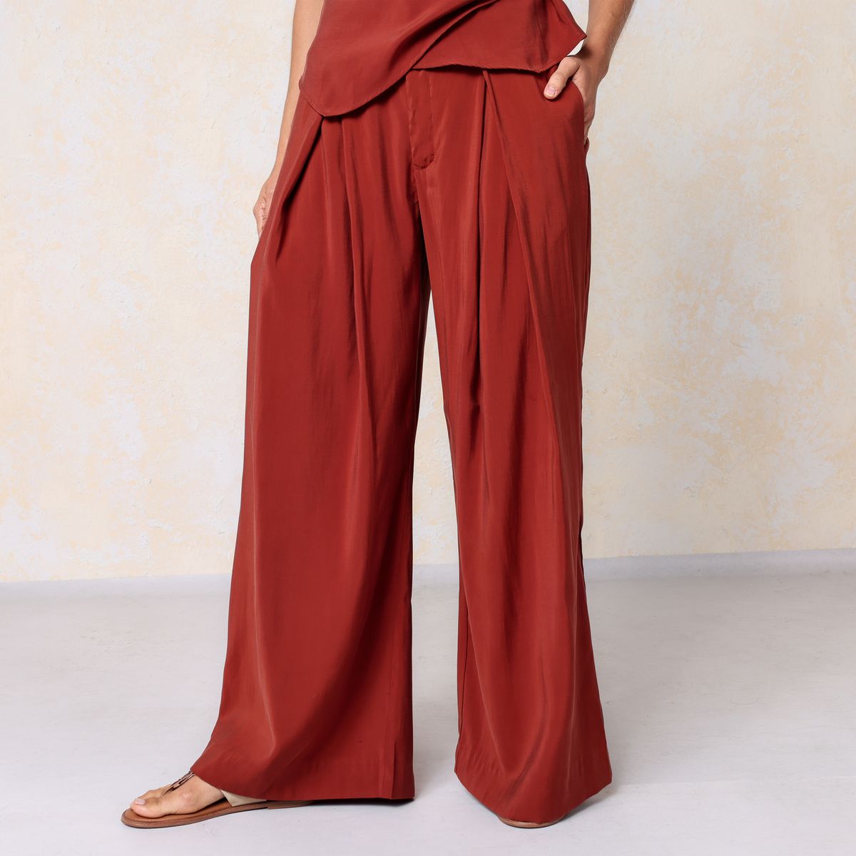 BASEMENT - Pantalón Wide leg Mujer Basement