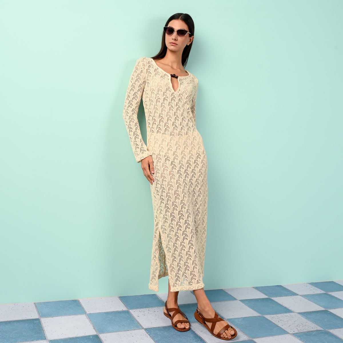 BASEMENT - Vestido Mujer Maxi Casual Basement