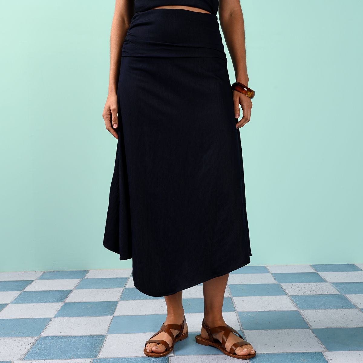 BASEMENT - Falda Mujer Medio Casual Basement
